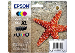 Inktcartridge Epson 603XL T03A6 zwart + 3 kleuren