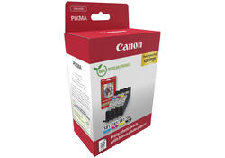 Inktcartridge Canon CLI-581 4 kleuren + 50vel fotopap 10x15cm