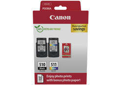 Inktcartridge Canon PG-510 + CL-511 zwart + kleur