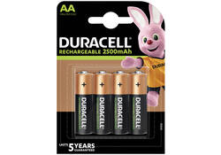 Batterij oplaadbaar Duracell 4xAA 2500mAh Ultra