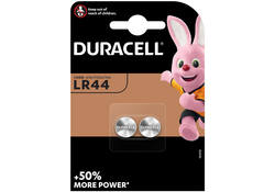 Batterij Duracell knoopcel 2xLR44 alkaline Ø11,6mm 2 stuks