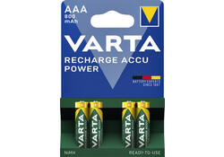 Batterij oplaadbaar Varta 4xAAA 800mAh ready2use
