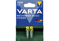 Batterij oplaadbaar Varta 2xAAA 800mAh ready2use