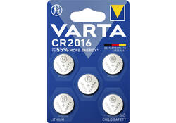 Batterij Varta knoopcel CR2016 lithium blister à 5stuk