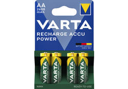 Batterij oplaadbaar Varta 4xAA 2600mAh ready2use