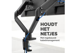 Monitorarm Fellowes Platinum Series dubbel horizontaal