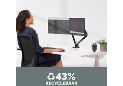 Monitorarm Fellowes Platinum Series dubbel horizontaal