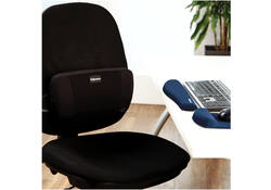 Muismat met polssteun Fellowes Plush Touch blauw