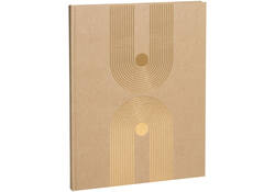 Gastenboek Exacompta Graphik 270x220mm blanco kraft