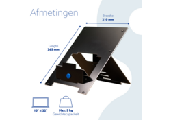 Laptopstandaard R-Go Riser Flexible