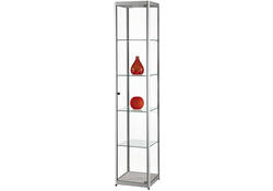 Vitrinekast SDB mpc-400 led zilver 400x400x2000mm