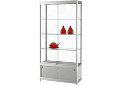 Vitrine SDB gpc-o-1000 led zilver 1000x400x2000mm