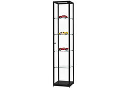 Vitrinekast SDB wms-h400 zwart 400x400x1984mm