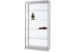 Vitrine SDB 315-1000 zilver led mag 1000x400x2000mm