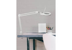 Loeplamp MAUL Viso LED tafelklem wit