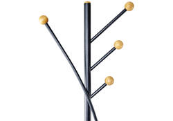 Kapstok MAUL Aura staand 180cm 4 haken zwart