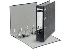 Ordner Leitz 1092 giro-bank met dubbele mechaniek 75mm karton A4 zwart