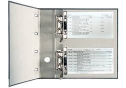Ordner Leitz 1092 giro-bank met dubbele mechaniek 75mm karton A4 zwart