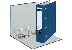 Giro-bank ordner Leitz A4 met dubbele mechaniek 80mm PP blauw