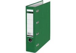 Giro-/bank ordner Leitz A4 met dubbele mechaniek 80mm PP groen