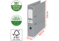 Ordner Esselte Vivida No.1 75mm PP A4 wit