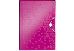 Projectmap Leitz WOW voor A4 6 vaks PP roze