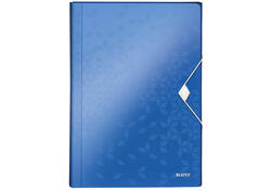 Projectmap Leitz WOW voor A4 6 vaks PP blauw