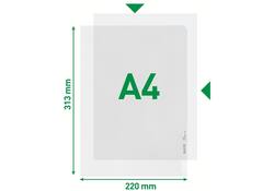 Insteekmap L-model Leitz Premium copy safe 0.17mm PP A4 transparant 100 stuks