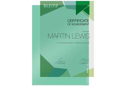 Insteekmap L-model Leitz Premium copy safe 0.15mm PVC A4 groen 100 stuks
