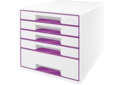 Ladenblok Leitz WOW 5 laden wit/paars