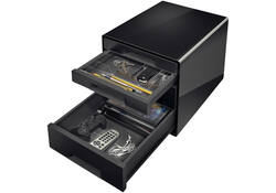 Ladenblok Leitz Wow Cube A4 maxi 4 laden zwart