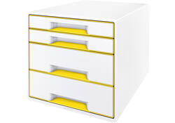 Ladenblok Leitz WOW Cube 4 laden wit/geel