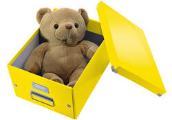 Opbergbox Leitz WOW Click & Store 281x200x370mm geel