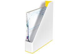 Tijdschiftcassette Leitz WOW wit/geel