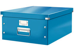Opbergbox Leitz WOW Click & Store 369x200x482mm blauw