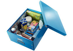 Opbergbox Leitz WOW Click & Store 369x200x482mm blauw