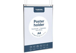Posterhouder Europel A4 staand acryl