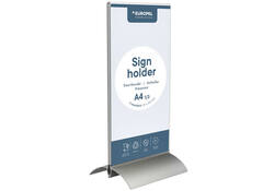 Kaarthouder Europel T-standaard 1/3 A4 staand acryl / aluminium