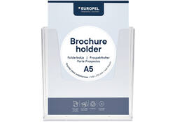 Folderhouder Europel wand A5 transparant