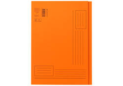 Vouwmap Quantore A4 ongelijke zijde 250gr oranje