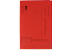 Vouwmap Quantore Folio ongelijke zijde 250gr rood