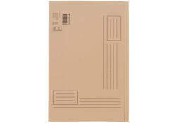 Vouwmap Quantore Folio ongelijke zijde 250gr beige