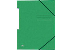 Elastomap Oxford Top File+ A4 3 kleppen 390gr groen