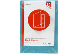 Dossiermap Quantore folio 300gr blauw