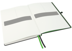 Notitieboek Leitz Complete A4 160blz 100gr lijn zwart
