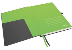 Notitieboek Leitz Complete A4 160blz 100gr lijn zwart