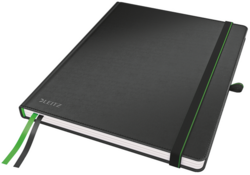 Notitieboek Leitz Complete 187x242mm 160blz 100gr lijn zwart