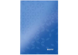Notitieboek Leitz WOW A5 160blz 90gr lijn blauw