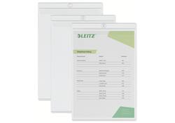Insteekmap U-model Leitz Premium met ophangoog 0.20mm PVC A4 transparant 50 stuks
