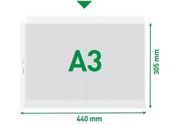 Showtas Leitz Premium copy safe 0.13mm PP A3 landscape transparant 50 stuks